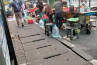 Foto : PKL Berjualan Dibahu Jalan Raya Kalibata City Jakarta Selatan 